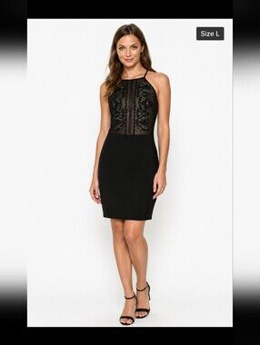 Guess Black Dress  New With Tags Large